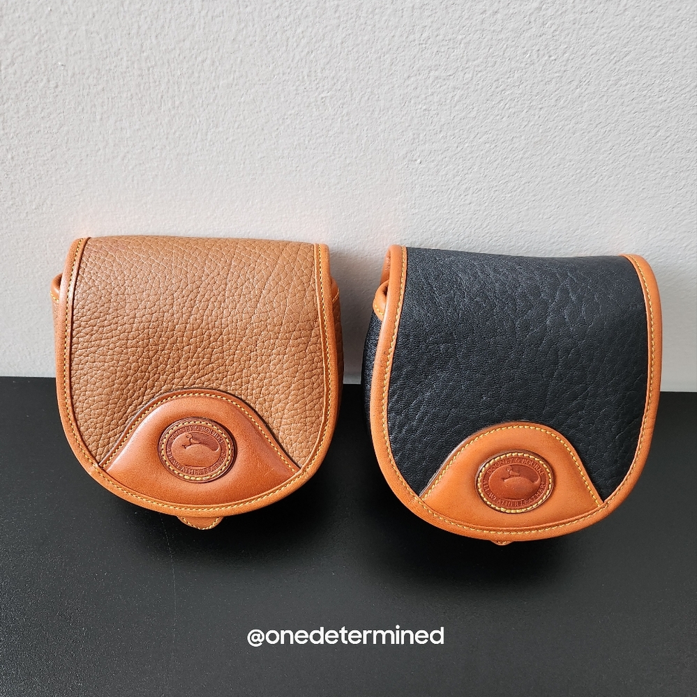 Vintage 2pc Dooney Leather Mini Belt Bags